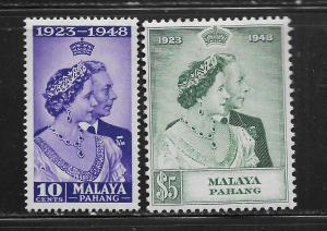 MALAYA - PAHANG, 44-45, MINT HINGED, CORONATION ISSUE