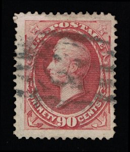 EXCELLENT GENUINE SCOTT 155 F-VF USED 1870 CARMINE NBNC 90₵ OLIVER HAZARD PERRY