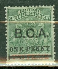LC: British Central Africa 20 mint CV $45