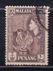 Malaya Penang 1957 Sc 50 10c Used