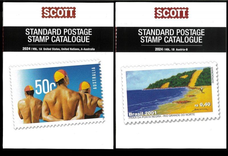 2024 Scott Standard Postage Stamp Catalogue Worldwide US UN (A-B) Volume 1 