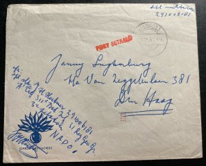 1951 Netherlands Air Force Veldpost NAPO 1 In Germany Cover To The Hague