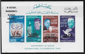 Qatar 101 NOTE Kennedy s.s.  MNH