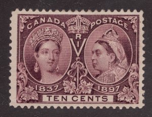 1897 Canada 10¢ Queen Victoria Diamond Jubilee #57 Stamp - MH est $165