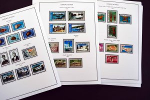 COLOR PRINTED COMOROS 1892-1975 STAMP ALBUM PAGES (25 illustrated pages)