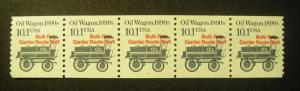 Scott 2130a, 10.1 cent Oil Wagon, PNC5, #3, Red Precanc