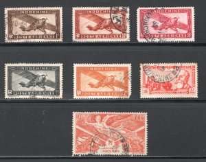 Indo-China #C11, C8-9, C14-5, C18-9,   VF, Used, ...... 2840130