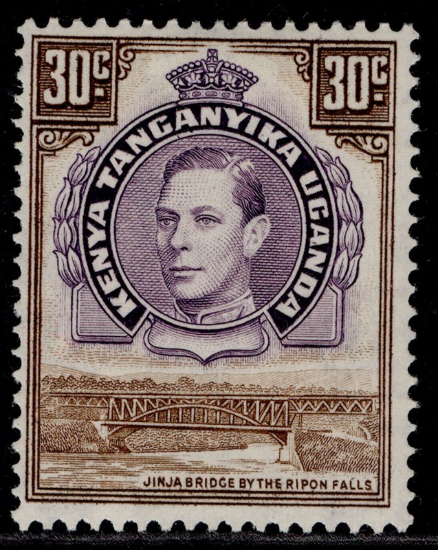 KENYA UGANDA TANGANYIKA GVI SG142, 30c dull purple & brown, M MINT.