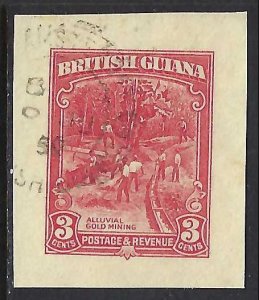 British Guiana CUT SQUARE VFU P747