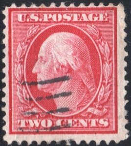 SC#375 2¢ Washington Single (1910) Used