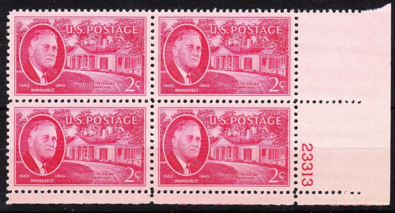 MOstamps - US Scott #931 Mint OG NH Plate Block of 4 - Lot # HS-E502