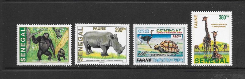 SENEGAL #1527-30 WILD ANIMALS MNH