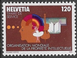 SWITZERLAND 1982 120c World Intellectual Property Org Official Sc 11O4 MNH