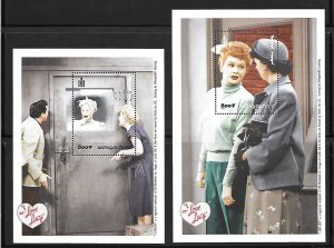 MONGOLIA Sc 2366-68 NH ISSUE OF 1999 - MINISHEET+2S/S - I LOVE LUCY