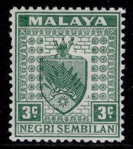 MALAYSIA - Negri Sembilan GV SG24a, 3c green, M MINT. Cat £15.