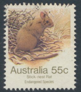 Australia - SG 797  SC# 794  Used Wildlife Rat 1981 see details & scan