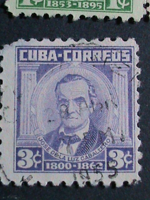 ​CUBA- 1954-SC#519//528- 11 CUBA FAMOUS PERSONS USED STAMPS-SET-VERY FINE