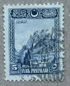 Turkey 1926 5g Fortress of Ankara, used. Scott 640, CV $0.40.  Isfila 1164