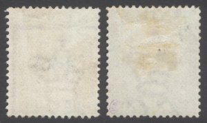 Nevis 1879 1d - 2 1/2d WMK Crown CC SG 23-24 Scott 19-20 LMM/MLH Cat £220($286)