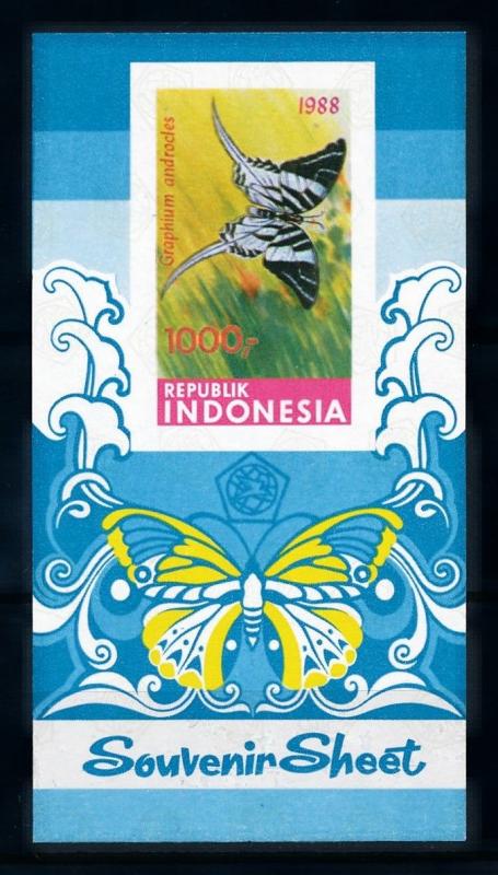 [70973] Indonesia 1988 Insect Butterfly Imperf. Souvenir Sheet MNH