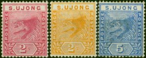 Sungei Ujong 1891 Set of 3 SG50-52 Fine Unused