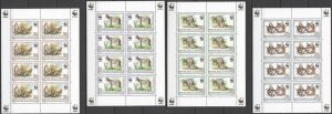 B0189 1992 Burundi Animals Wwf Wild Cats #1758-61 Michel 120 Euro 4Kb Mnh