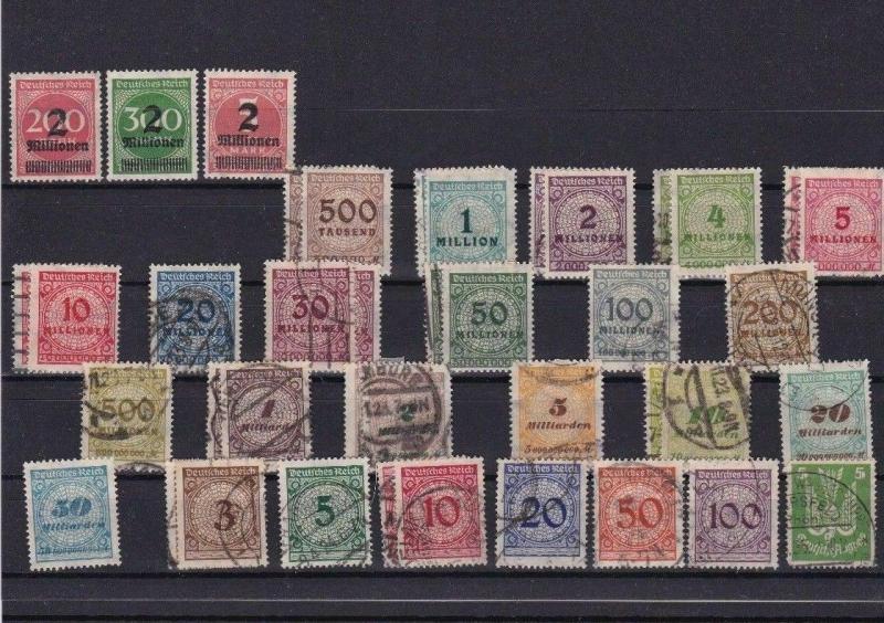 GERMANY 1923 SG 312 - SG 331    REF R1218