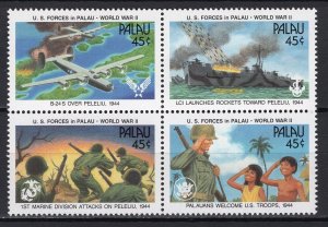 PALAU - 1990 The 46th Anniversary of U.S. Action in Palau Islands durin -  M492