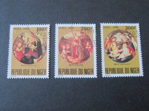 Niger 1981 Sc 569-71 Christmas Religion set FU