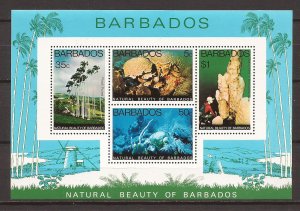 1977 Barbados - Sc458a - MNH VF - Souvenir Sheet - Underwater Park