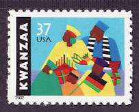 3673 Kwanzaa self-adhesive single