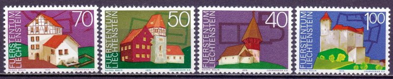 Liechtenstein. 1975. 630-33. Building. MNH.