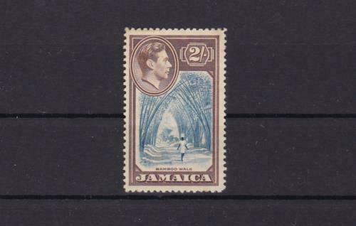 jamaica 1938 mounted mint   2 shilling stamp cat £35  ref r15624