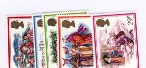 Great Britain #1006-1010 MH - Stamp - CAT VALUE $2.75
