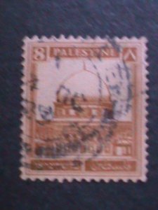 ​PALESTINE-1927- SC#71-CITADEL AT JERUSALEM-USED VF 96 YEARS OLD-FANCY CANCEL