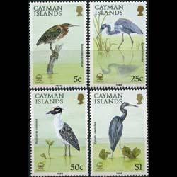CAYMAN IS. 1988 - Scott# 594-7 Birds Set of 4 NH