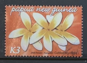 PAPUA AND NEW GUINEA  2005 FLOWERS K3 SG1077 FINE USED