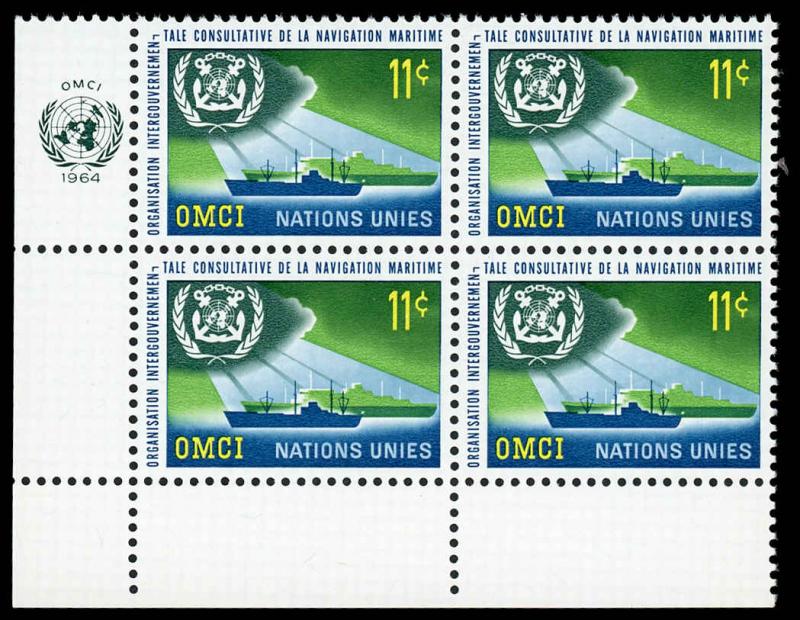 United Nations - New York 124 Mint (NH) Plate Block LL