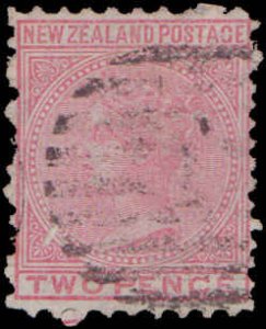 New Zealand #52, Incomplete Set, 1874, Used