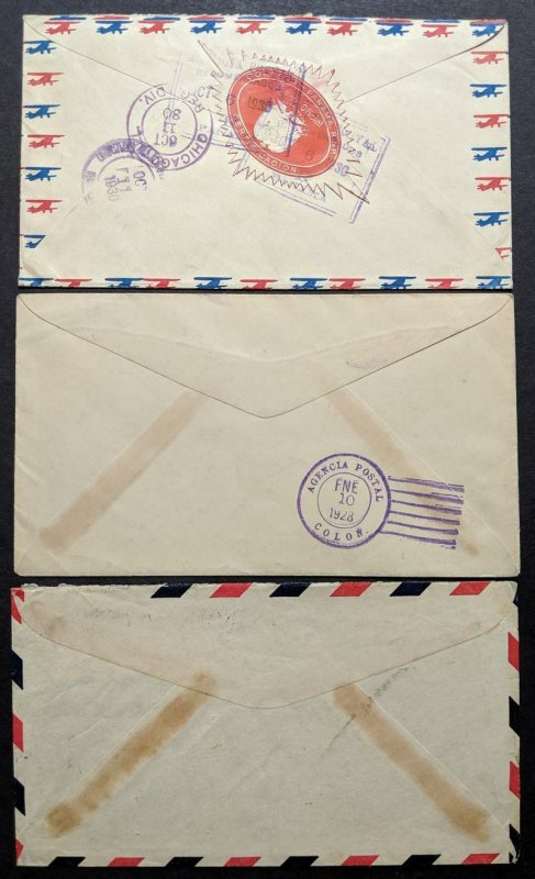 EDW1949SELL : PANAMA Collection of 10 covers & 3 Post cards. Very interesting.