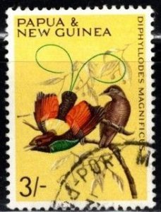 Papua New Guinea - #196 Birds - Used