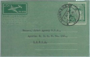 86177 - PAKISTAN - Postal History - Postal Stationery AEROGRAMME to ITALY 1955