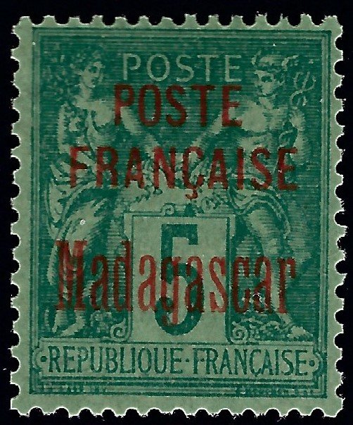 Madagascar 1895 Scott #14 Mint OG VF hr...Buy before prices go up!