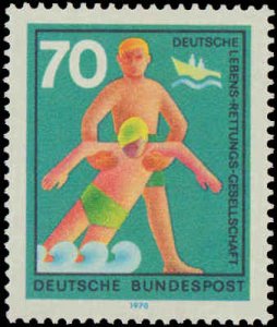 1970 Germany #1022-1027, Complete Set(6), Never Hinged