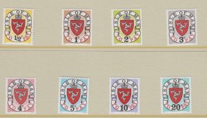 Isle of Man 1973A  set of Postage Dues U/Mint