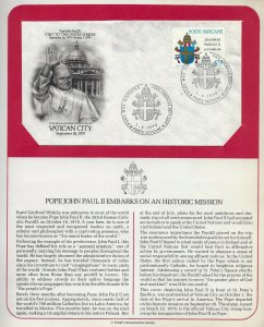 Pope John Paul II 1979 Visit to the United States folder and four covers