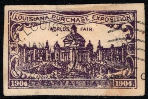 1904 US Poster Stamp St Louis World's Fair Louisiana Purchase