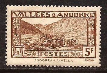 Andorra - French  #  61  Unused