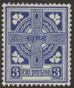Ireland #111 MH 3p cross