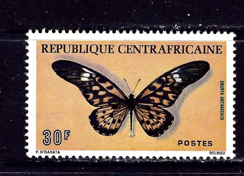 Central Africa 253 MNH 1976 Butterfly